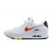 Herre Air Max 90 Hvit and Red Joggesko