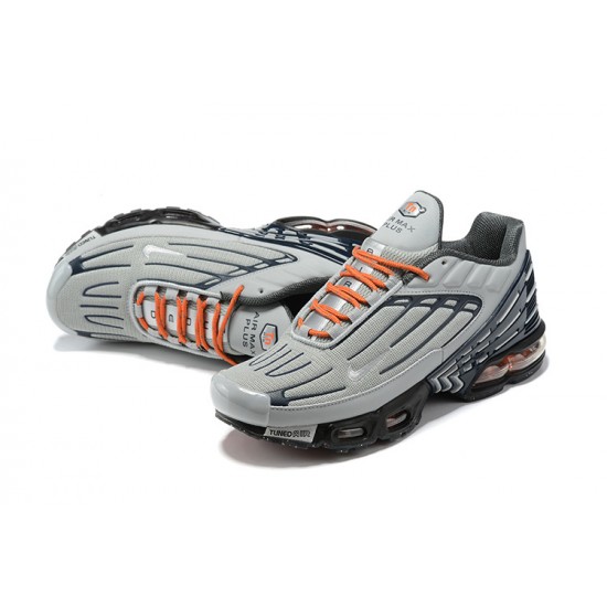 Herre Air Max Plus 3 Grå Oransje and Svart DM2560-001 Joggesko