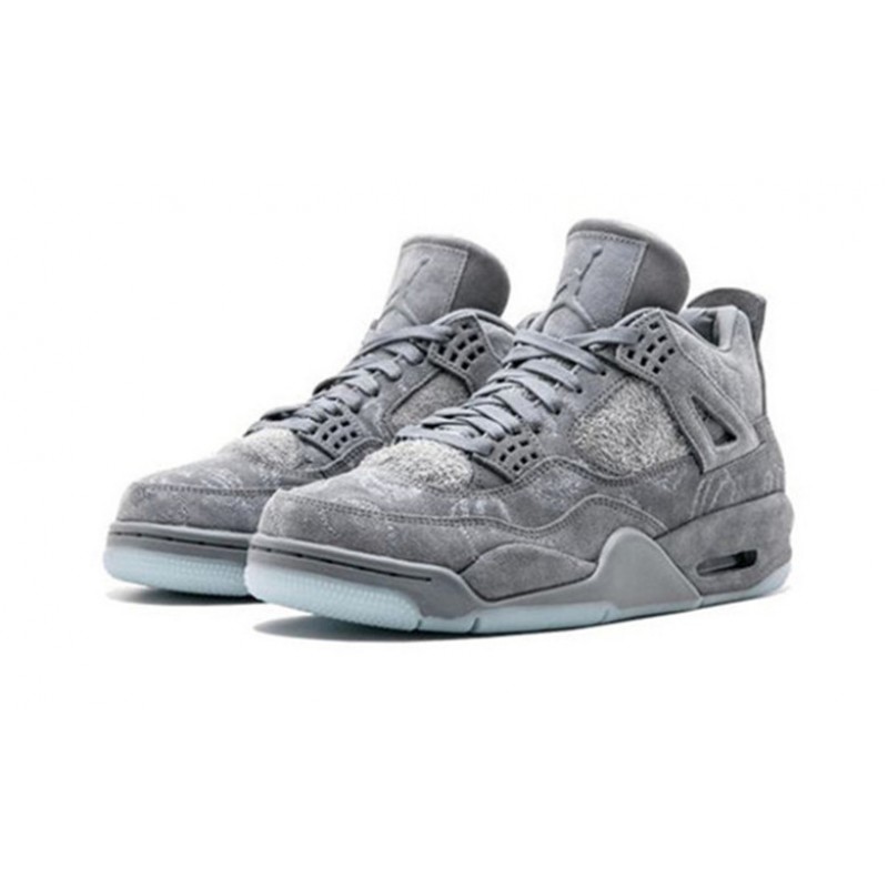 Nike Jordan 4 X KAWS Gray COOL Gray Gray 930155 003 Menn Dame